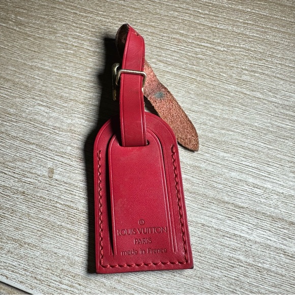 Louis Vuitton Other - Louis Vuitton Red Travel Luggage Tag